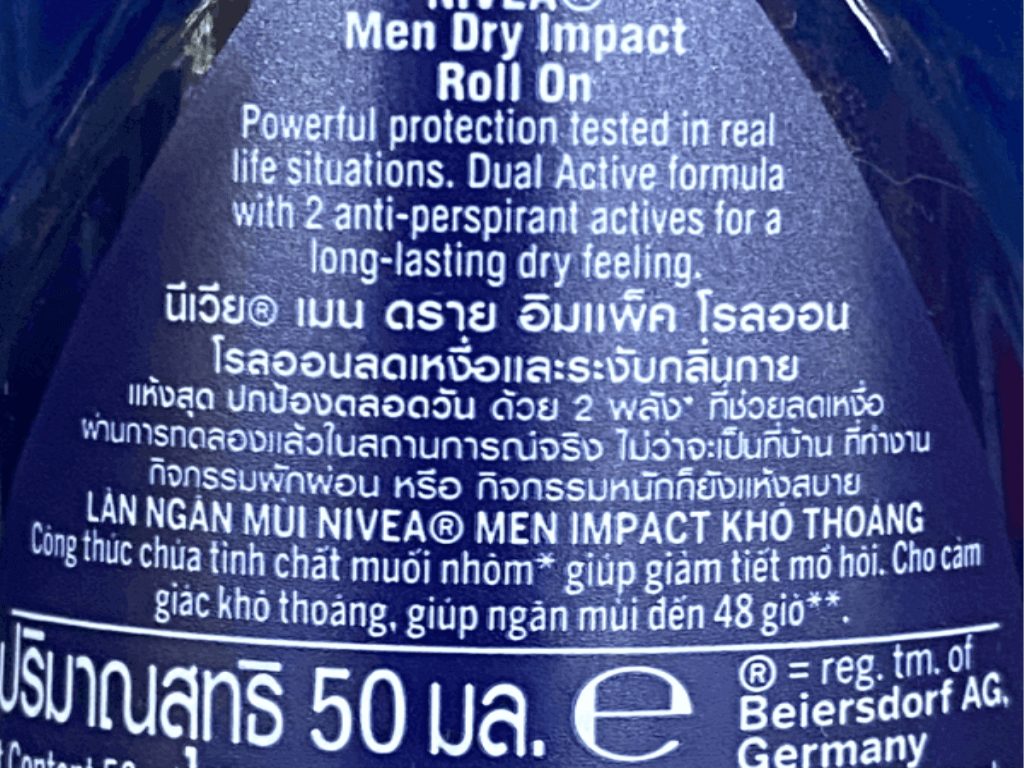 Lăn Ngăn Mùi Nam Khô Thoáng Nivea