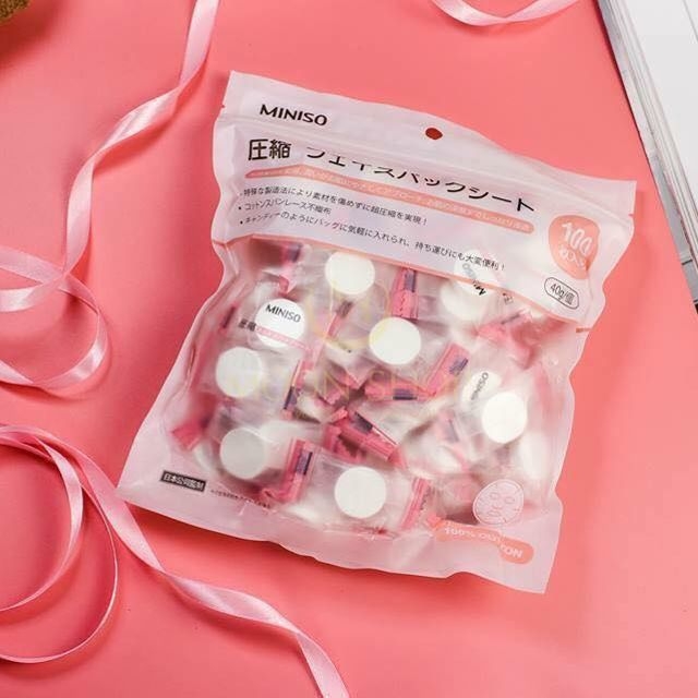 Mặt nạ viên nén Miniso 100 viên-NHẬT