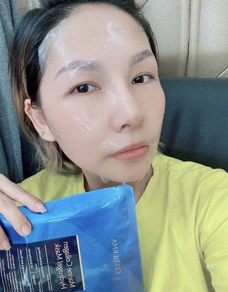 Mặt nạ Celderma Ninetalks Hydrogel Mask-03 MIẾNG  MÀU XANH-HÀN