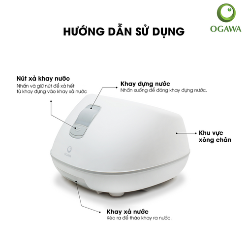 Máy massage chân bằng hơi nước - OGAWA (OF 3006)  2. Thương hiệu: OGAWA (Thương hiệu từ Malaysia)