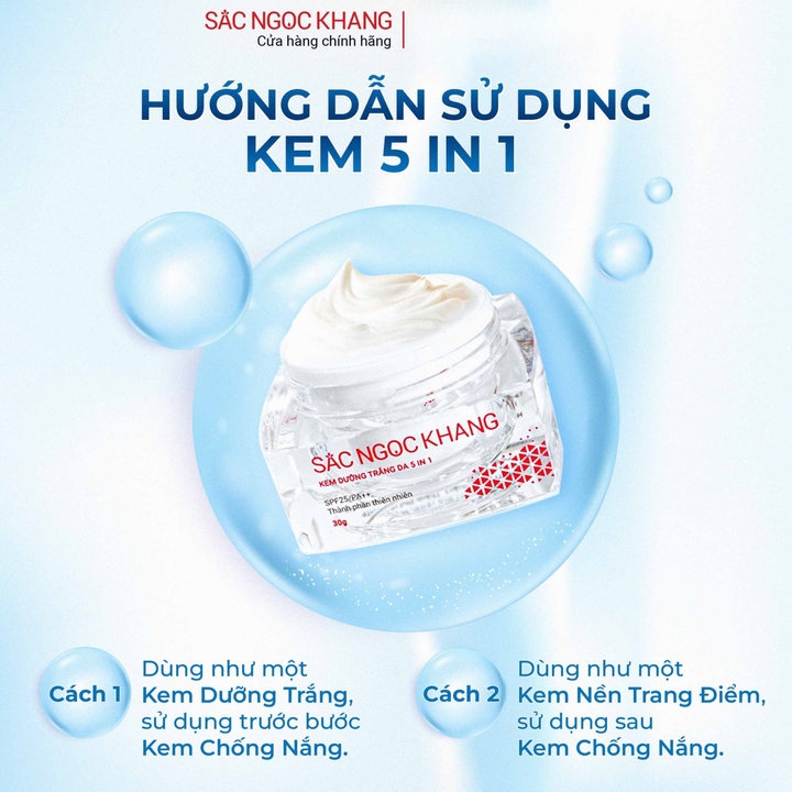 COMBO KEM DƯỠNG DA NGÀY VÀ ĐÊM - MỜ NÁM & DƯỠNG TRẮNG - SẮC NGỌC KHANG