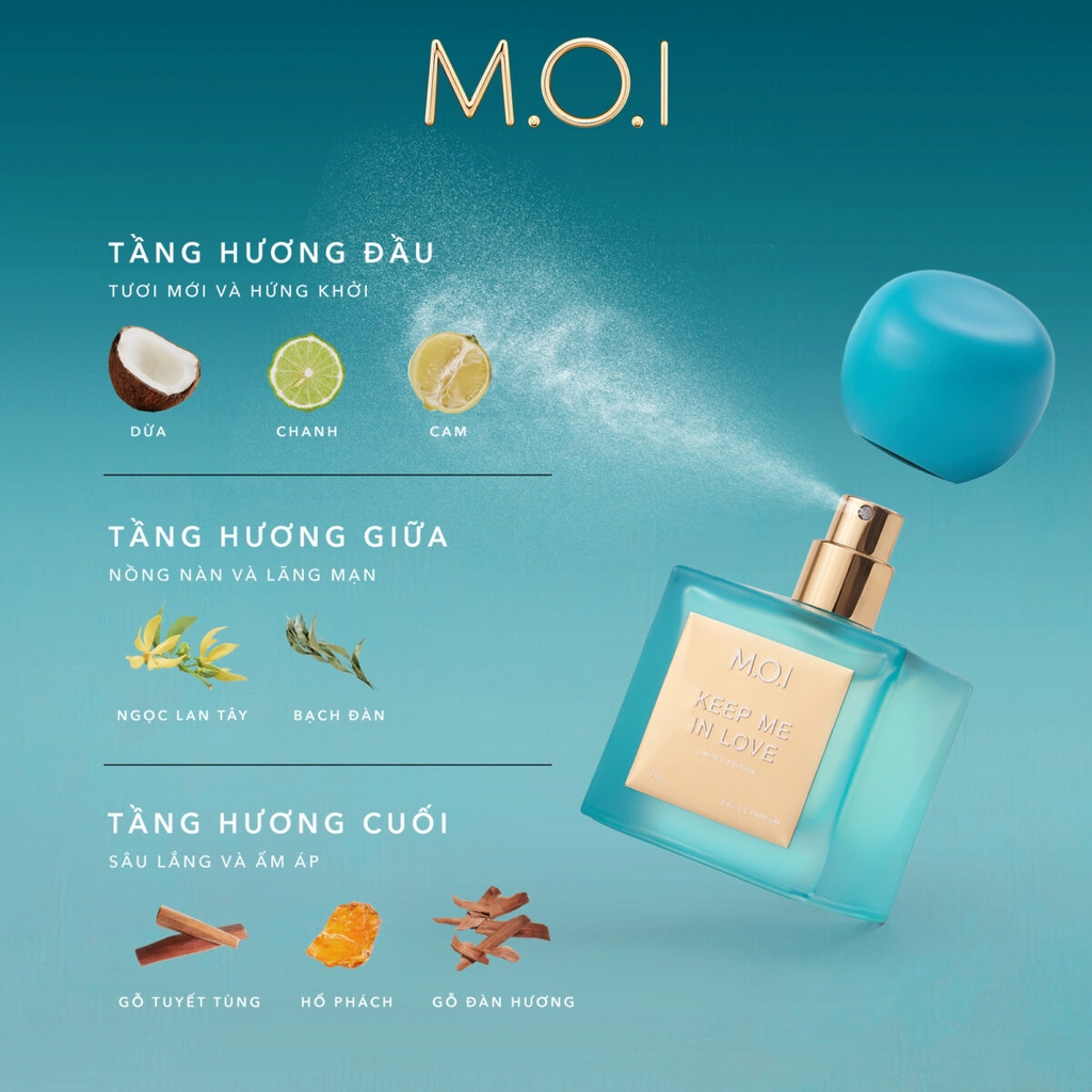 NƯỚC HOA CAO CẤP M.O.I UNISEX KEEP ME IN LOVE 50ML PHIÊN BẢN GIỚI HẠN