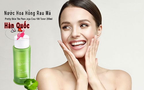 Nước hoa hồng RAU MÁ JEJU CICA - Pretty Skin-hàn