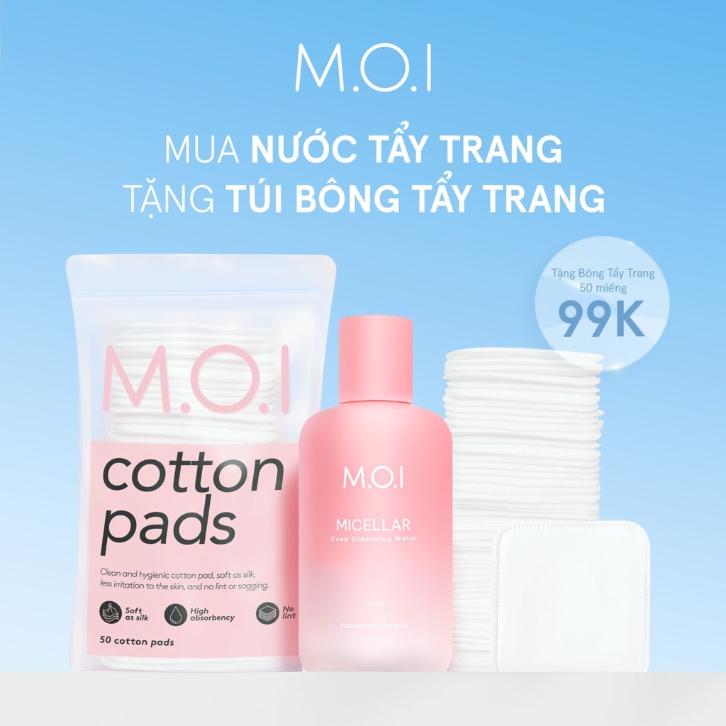 NƯỚC TẨY TRANG M.O.I MICELLAR DEEP CLEANSING WATER MINISIZE 40ML