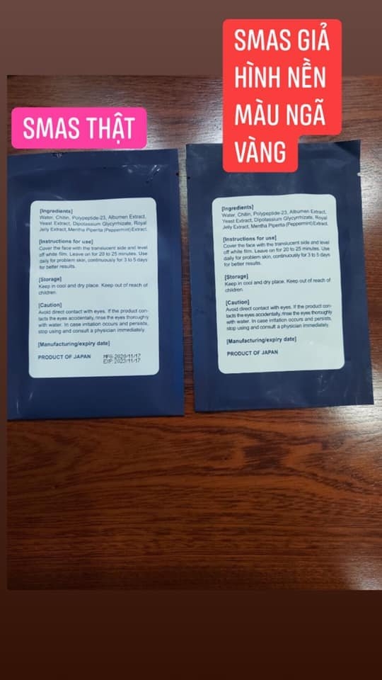 Mặt Nạ Phục Hồi Cấp Ẩm Cao Cấp Smas Peptide Silk Mask- 04miếng-nhật