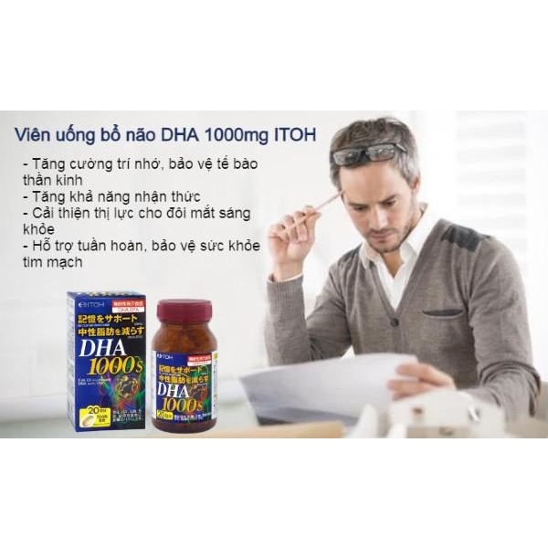 Viên uống bổ não DHA 1000 mg-Nhật
