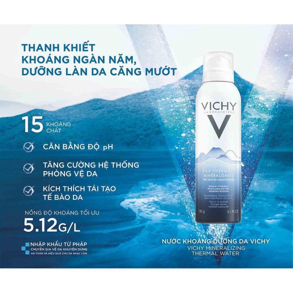 Xịt khoáng Vichy 150ml-pháp