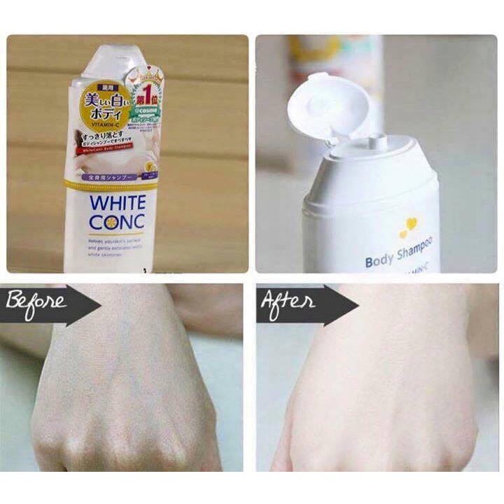 Sữa tắm trắng da toàn thân White CONC Nhật Bản chính hãng - Chai 360ml