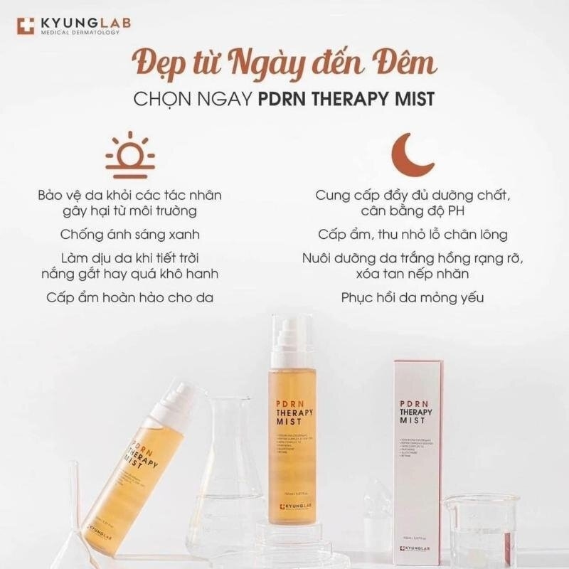 Xịt Khoáng Tế Bào Gốc Dưỡng ẩm Kyung Lab PDRN Therapy Mist 150ml làm dịu da tức thì.-hàn