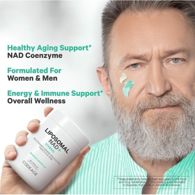 Viên Uống Codeage NAD+ Giúp Trẻ Hóa Đẹp Da, Tăng Cường Sức Khỏe Và Tuổi Thọ Codeage Liposomal NAD+