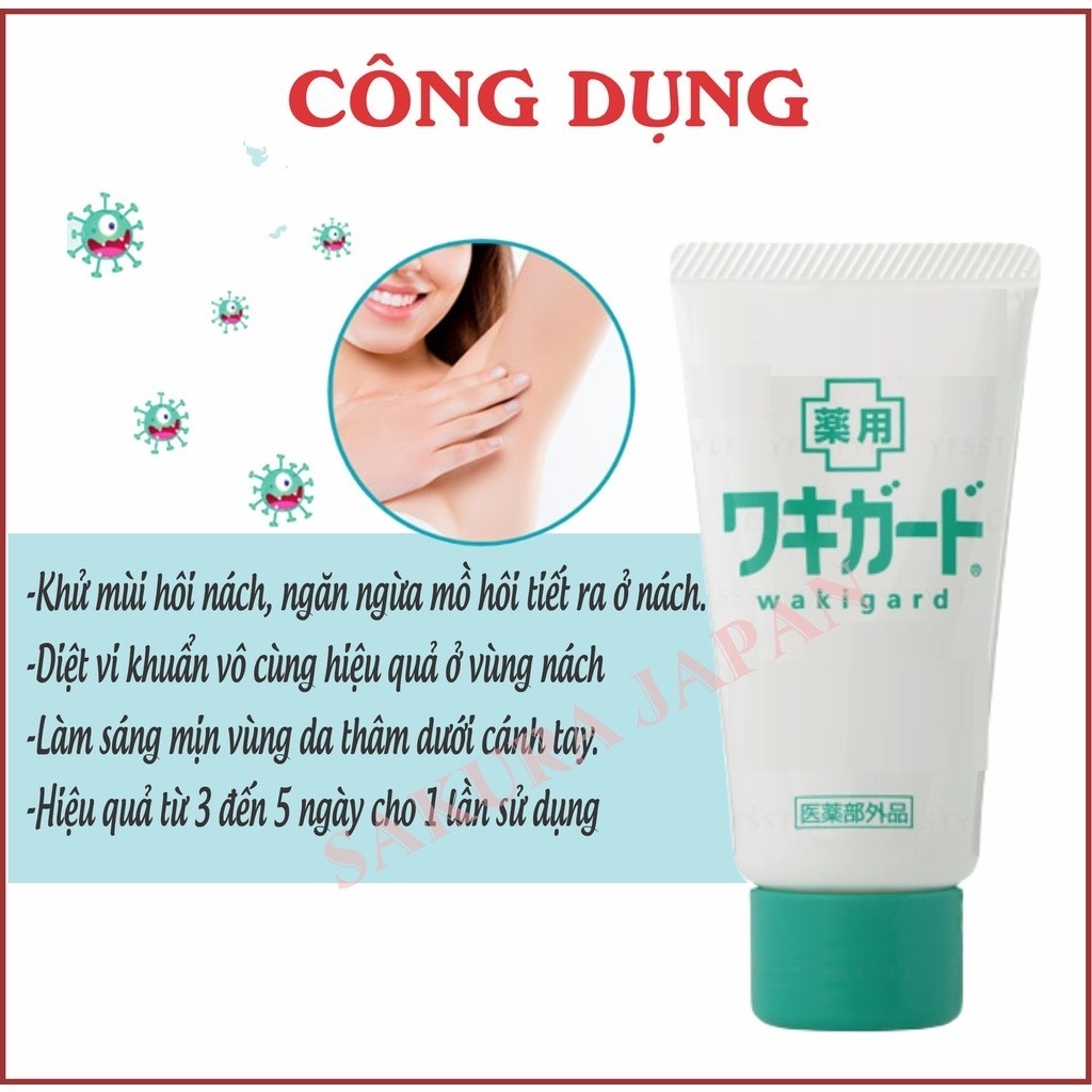 Gel trị hôi nách Kobayashi 50g-nhật