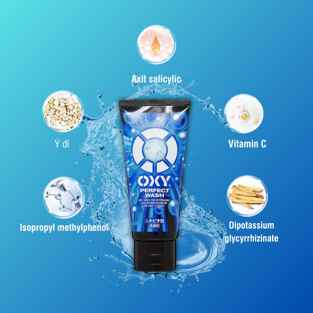 Sữa rửa mặt dành cho nam ==>> Oxy của Nhật Bản
