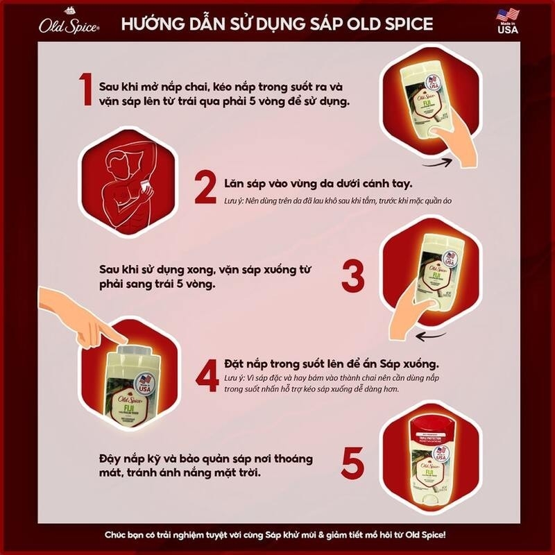 Sáp Khử Mùi Old Spice Giảm Tiết Mồ Hôi Hương Bearglove 73g Bearglove Anti-Perspirant & Deodorant