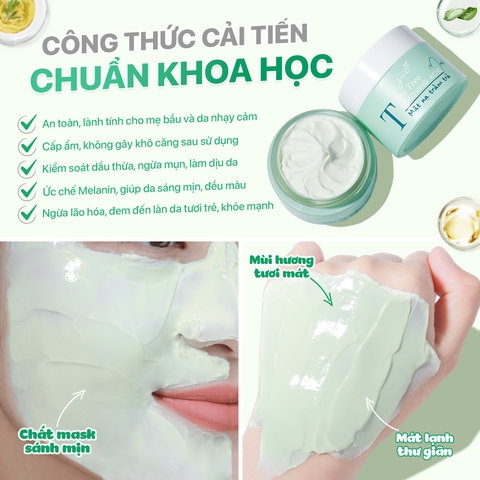 MẶT NẠ ĐẤT SÉT TRÀM TRÀ CẢI THIỆN MỤN, SẠCH SÂU, SE KHÍT LỖ CHÂN LÔNG - GUO TEA TREE MASK 50G