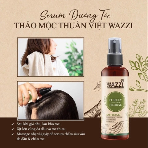 SERUM DƯỠNG TÓC THẢO MỘC THUẦN VIỆT WAZZI