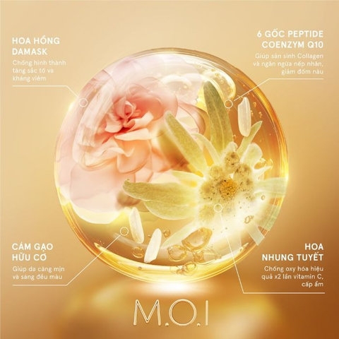 M.O.I-MẶT NẠ GẠO HYDROGEL VÀNG PHIÊN BẢN CAO CẤP 28GR X 3 MIẾNG