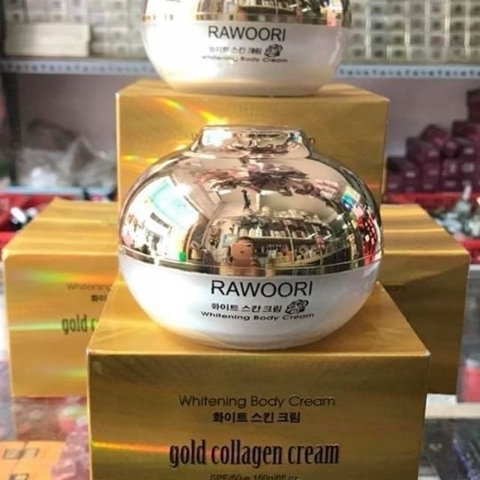 KEM BODY VÀNG COLLAGEN RAWOORI DƯỠNG TRẮNG 150G SPF 50+ - SU