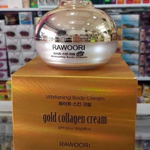 KEM BODY VÀNG COLLAGEN RAWOORI DƯỠNG TRẮNG 150G SPF 50+ - SU