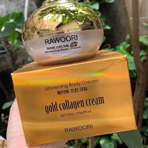 KEM BODY VÀNG COLLAGEN RAWOORI DƯỠNG TRẮNG 150G SPF 50+ - SU