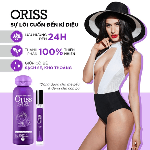 NƯỚC HOA VÙNG KÍN NỮ ORISS CHIẾT XUẤT TÍA TÔ NGỪA KHUẨN HƯƠNG THƠM QUYẾN RŨ THƠM LÂU CHAI XỊT 10ML - ORIBE