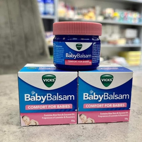 KEM BÔI ẤM NGỰC PHÒNG NGỪA GIÓ, HO CẢM BABY BALSAM - VICKS