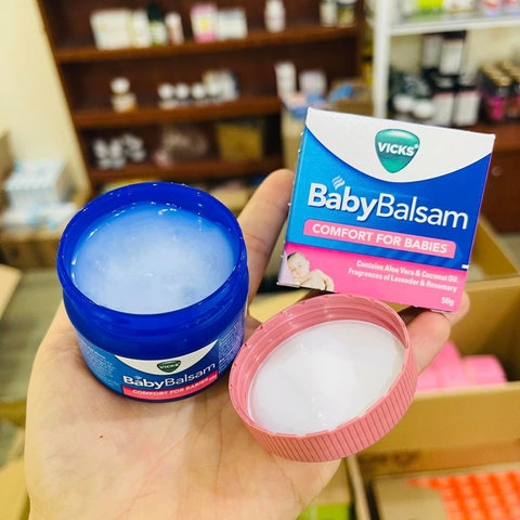 KEM BÔI ẤM NGỰC PHÒNG NGỪA GIÓ, HO CẢM BABY BALSAM - VICKS