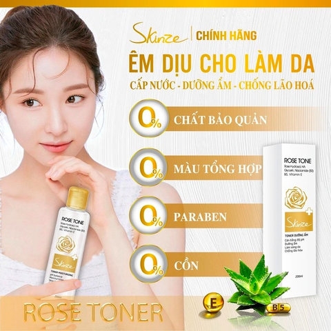NƯỚC HOA HỒNG TONER SKINZE MOISTURIZING DÀNH CHO DA KHÔ VÀ DA THƯỜNG