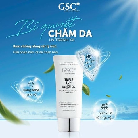 KEM CHỐNG NẮNG VẬT LÝ TRIPLE SUN BLOCK 50ML - GSC