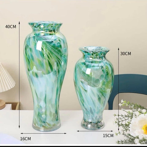 BÌNH HOA THỦY TINH PHONG CÁCH RETRO NHIỀU