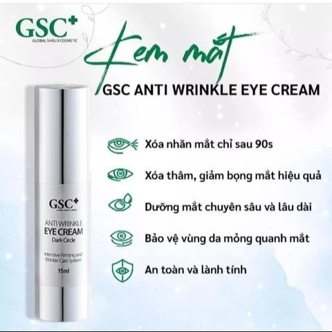 KEM MẮT ANTI WRINKLE EYE CREAM 15ML - GSC