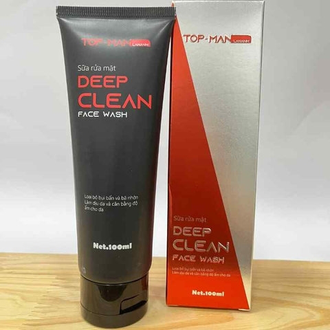 SỮA RỬA MẶT DEEP CLEAN 100ML CHIẾT XUẤT CÂY PHỈ, NGĂN MỤN, CÂN BẰNG PH, DƯỠNG ẨM DA - MỸ PHẨM LAN ANH