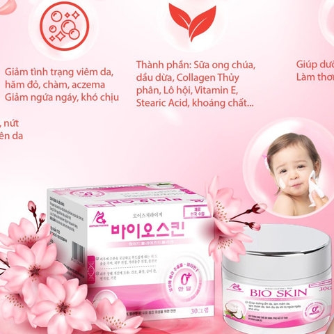 KEM DƯỠNG ẨM BIOSKIN 30G- DƯỢC AVIPHAR