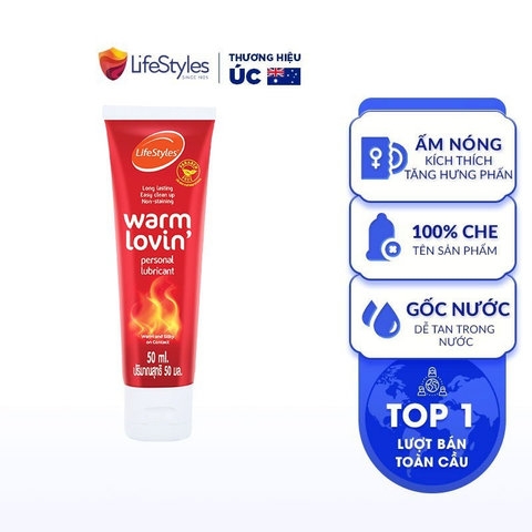 GEL BÔI TRƠN WARM LOVIN' MASSAGE LOTION 50ML