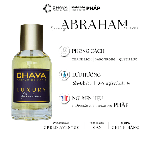 COMBO QUÀ TẶNG] 1 NƯỚC HOA LUXURY 50ML + 1 NƯỚC HOA LUXURY 10ML - CHAVA