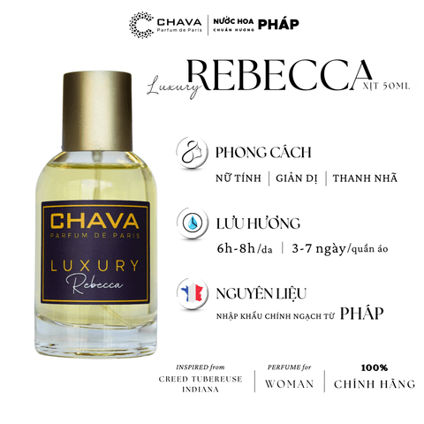 COMBO QUÀ TẶNG] 1 NƯỚC HOA LUXURY 50ML + 1 NƯỚC HOA LUXURY 10ML - CHAVA