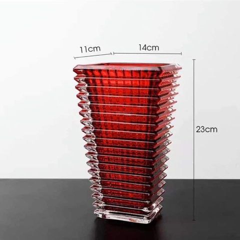 LỌ HOA THỦY TINH PHA LÊ HÌNH THÁP TRANG TRÍ PHÒNG KHÁCH SANG TRỌNG ,DECOR BÀN LÀM VIỆC CAO CẤP-PHƯƠNG THỦY MART