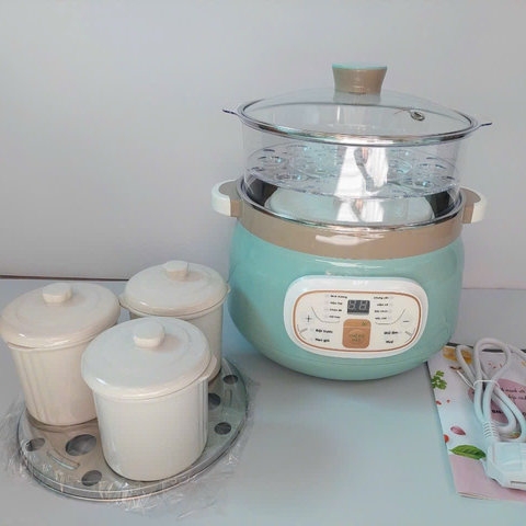 NỒI NẤU CHẬM CÁCH THỦY BN-22CWG 2.2 LÍT, NINH HẦM, HẤP , Ủ SỮA CHUA, NẤU CHÁO, CHƯNG YẾN ĐA NĂNG- BENNIX