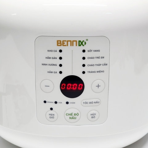 NỒI NẤU CHẬM ĐIỆN TỬ LÕI SỨ HẦM CHÁO CHO BÉ 8 CHỨC NĂNG, HẦM GÀ, KHO CÁ..BN-30SLC - BENNIX