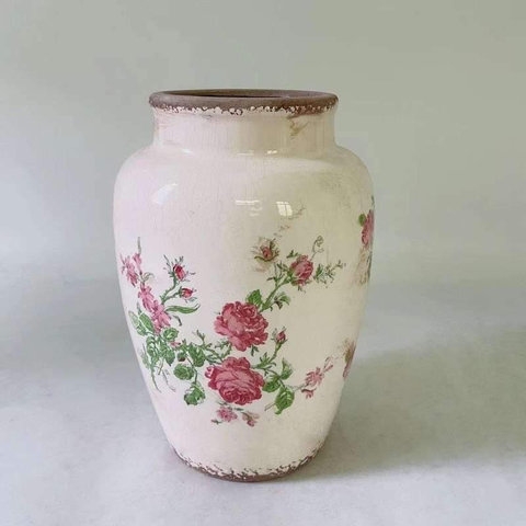 BÌNH GỐM SỨ HOA VĂN SANG TRỌNG ,CAO CẤP-