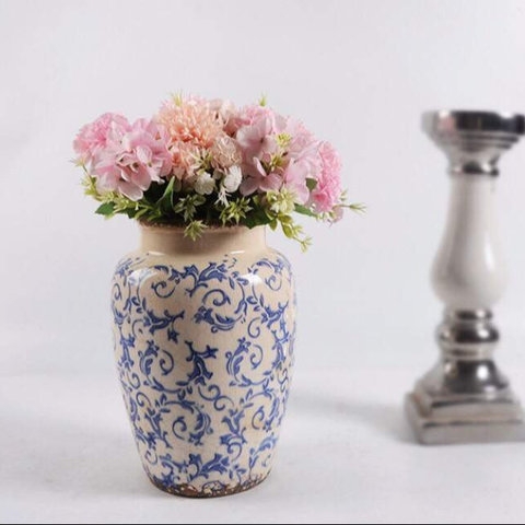 BÌNH GỐM SỨ HOA VĂN SANG TRỌNG ,CAO CẤP-