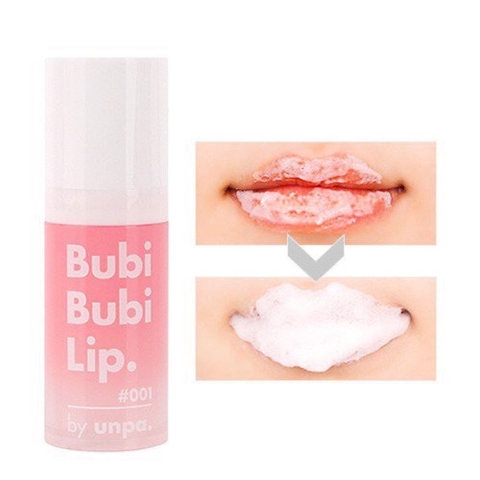 TẨY BÀO CHẾT SỦI BỌT CHO MÔI, LÀNH TÍNH, SIÊU MỀM MÔI UNPA BUBI BUBBLE LIP SCRUB 10ML - GDN