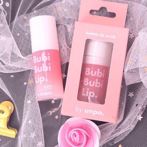 TẨY BÀO CHẾT SỦI BỌT CHO MÔI, LÀNH TÍNH, SIÊU MỀM MÔI UNPA BUBI BUBBLE LIP SCRUB 10ML - GDN