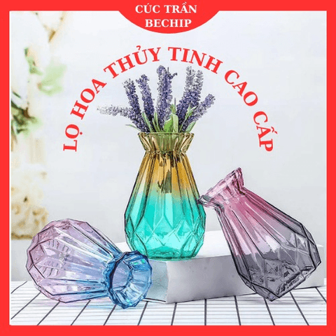 BÌNH HOA THỦY TINH, LỌ CẮM HOA THỦY TINH ĐA