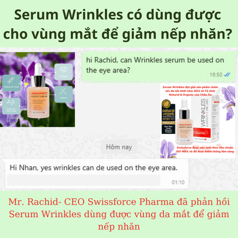 CM BRIDGE- SERUM GIẢM NẾP NHĂN WRINKLES 15ML- SWISSFORCE