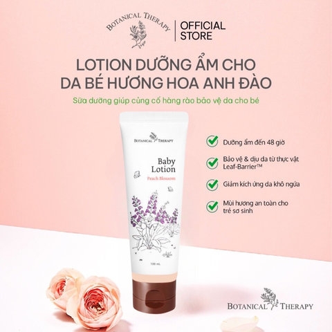 SỮA DƯỠNG ẨM DỊU NHẸ CHO BÉ PHÙ HỢP DA KHÔ, DA NHẠY CẢM BABY LOTION 100ML - BOTANICAL THERAPY
