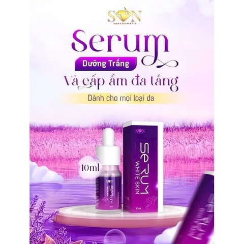 SERUM WHITE SK SON COSMETIC CHÍNH HÃNG, TINH CHẤT DƯỠNG DA TRẮNG SÁNG MỊN - GDN