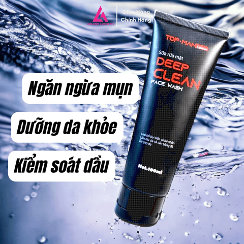 SỮA RỬA MẶT DEEP CLEAN 100ML CHIẾT XUẤT CÂY PHỈ, NGĂN MỤN, CÂN BẰNG PH, DƯỠNG ẨM DA - MỸ PHẨM LAN ANH