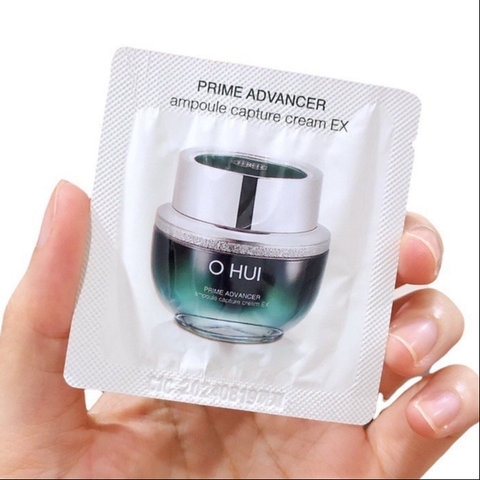 10 GÓI SAMPLE KEM OHUI DƯỠNG TRẮNG VÀ CĂNG BÓNG DA OHUI PRIME ADVANCER AMPOULE CAPTURE CREAM 1ML - OHUI