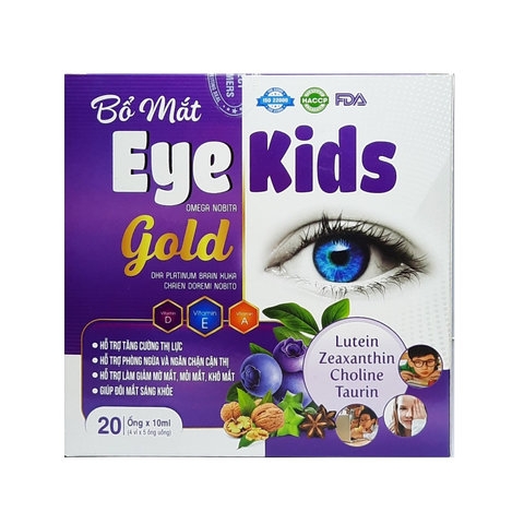 SIRO BỔ MẮT EYE KIDS OMEGA GIÚP SÁNG MẮT, GIẢM KHÔ MẮT HỘP 20 ỐNG - MINH CHUNG