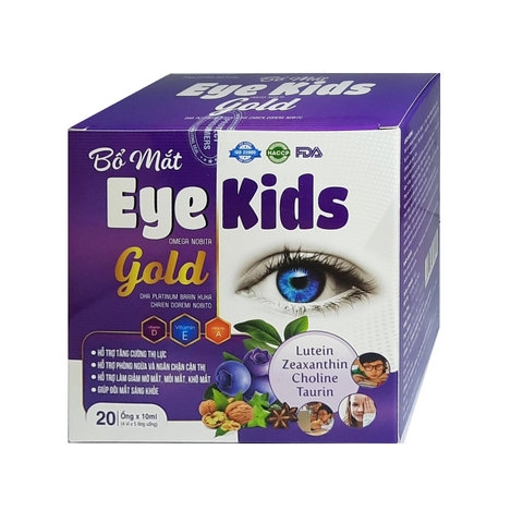 SIRO BỔ MẮT EYE KIDS OMEGA GIÚP SÁNG MẮT, GIẢM KHÔ MẮT HỘP 20 ỐNG - MINH CHUNG